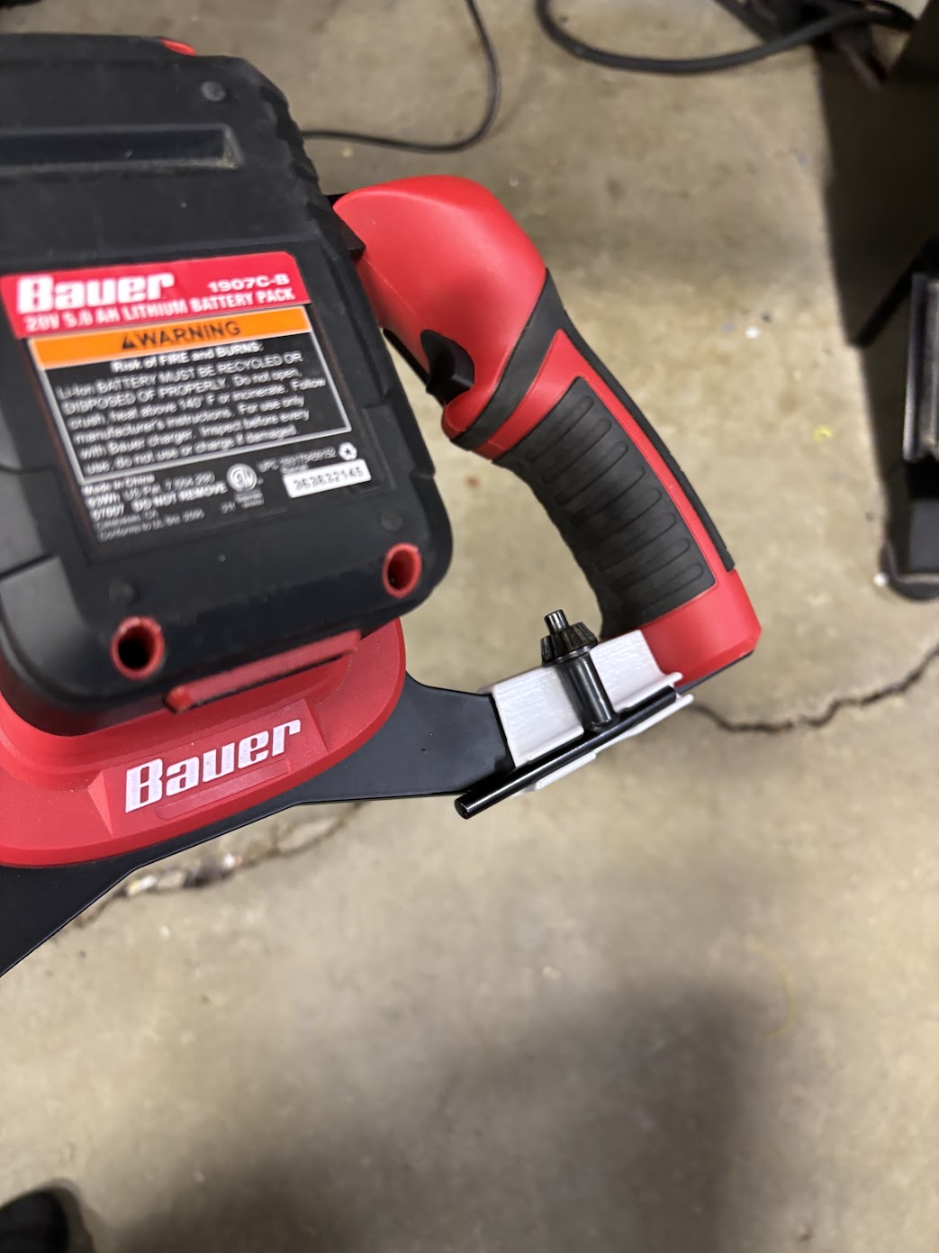 BAUER 20V Brushless Mud Mixer Chuck Key Holder by AlmightyFireFly