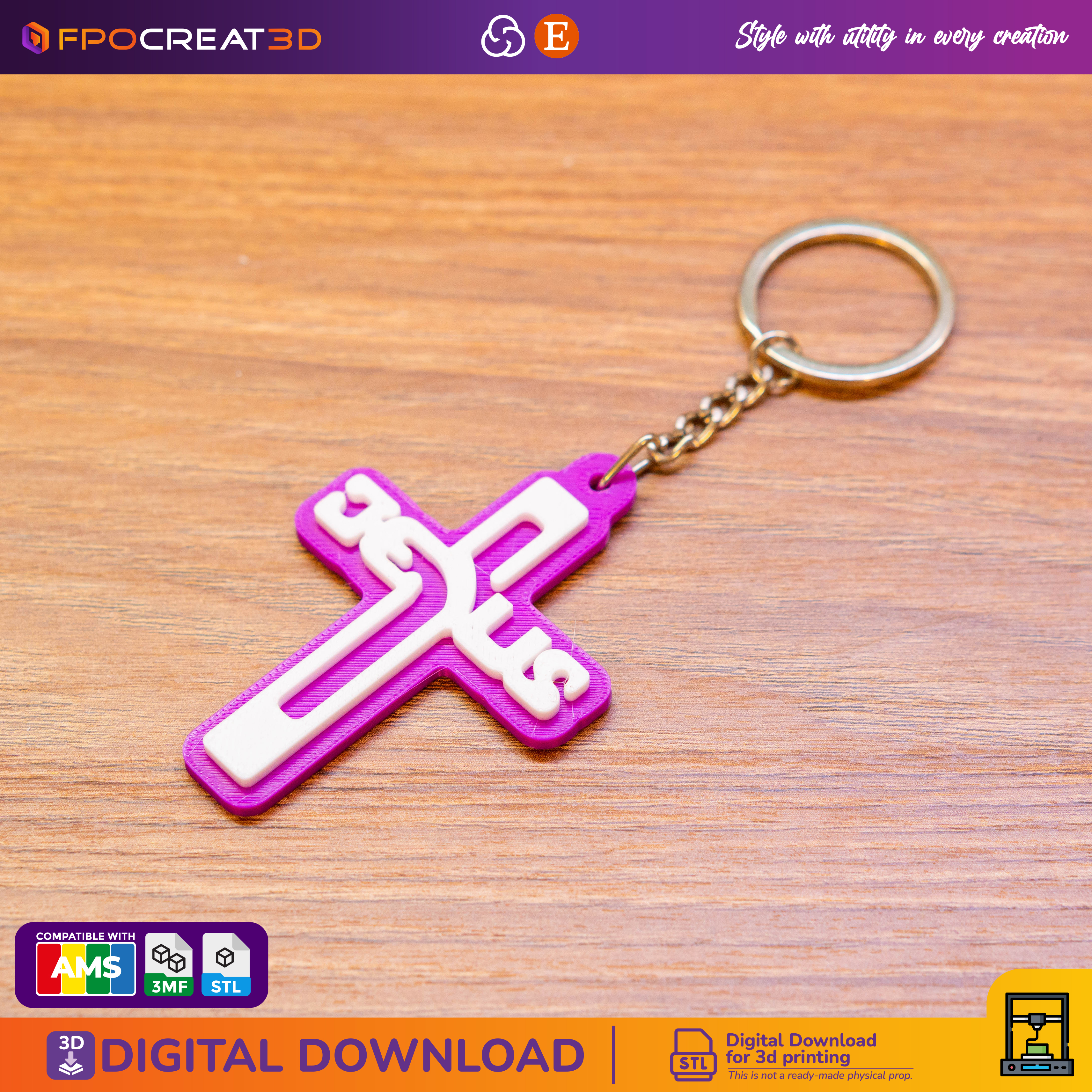 JESUS FREE KEYCHAINS