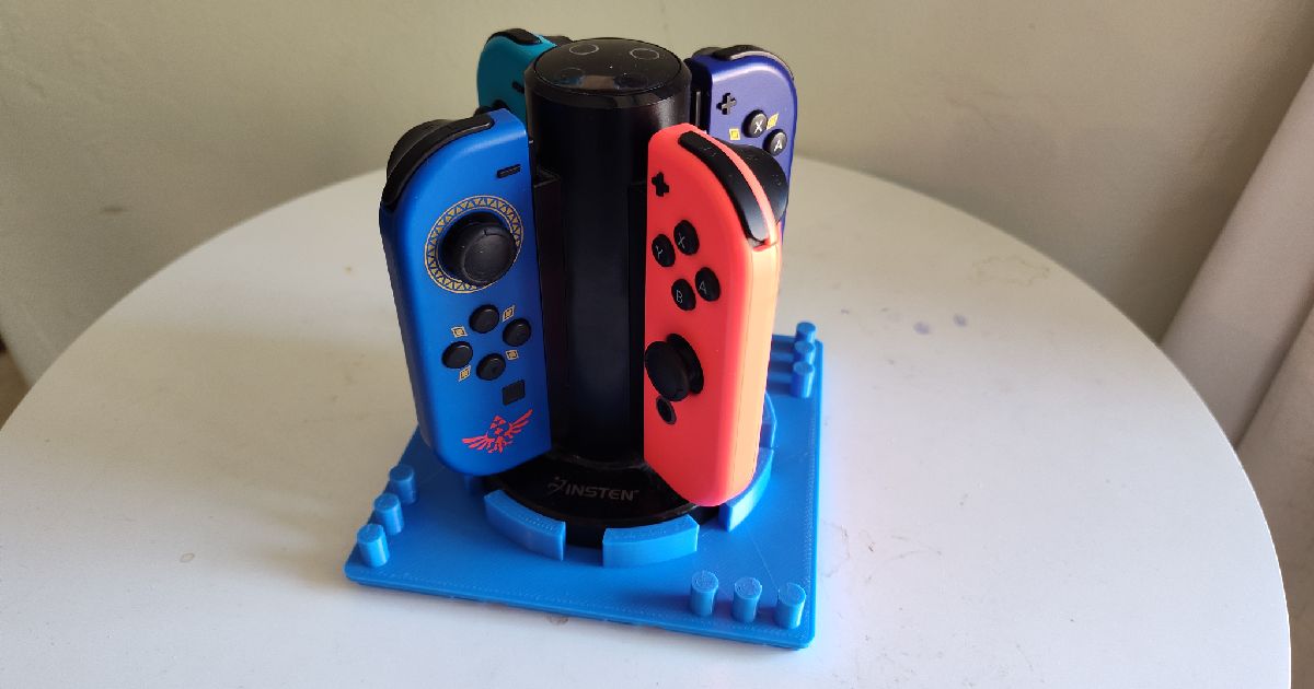 Gridfinity nintendo switch joycon charger base by shoriminimoe