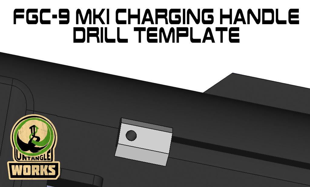 FGC 9 MKI charging handle drilling template