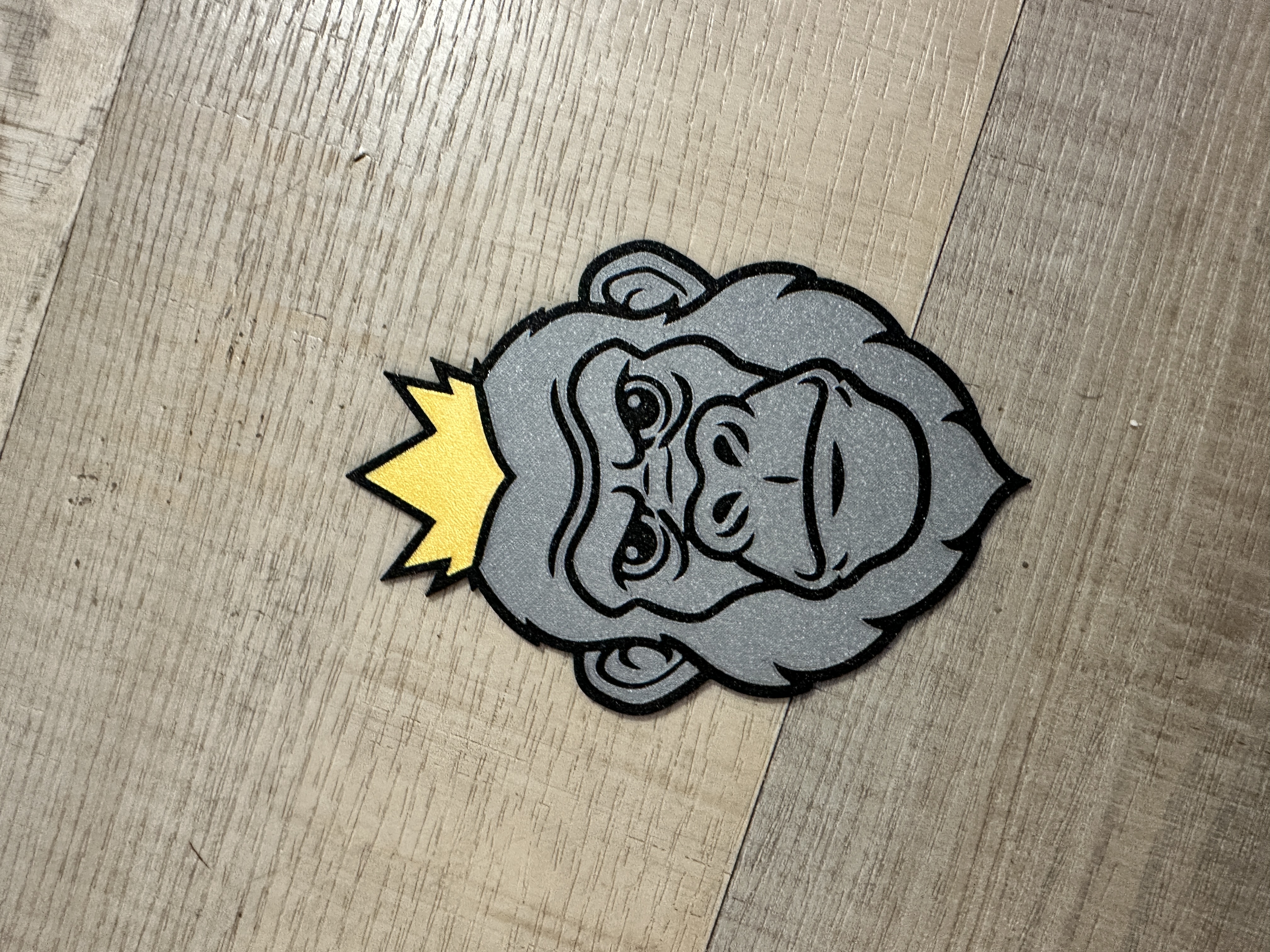 2D gorilla head / 2D Gorillakopf