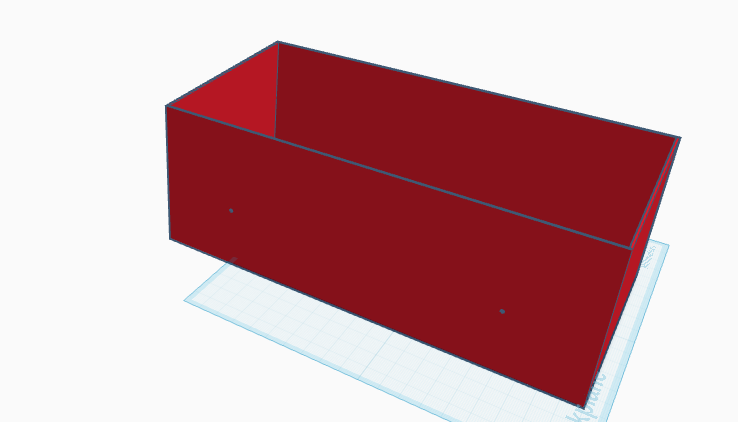 tissue box with wall mount holes