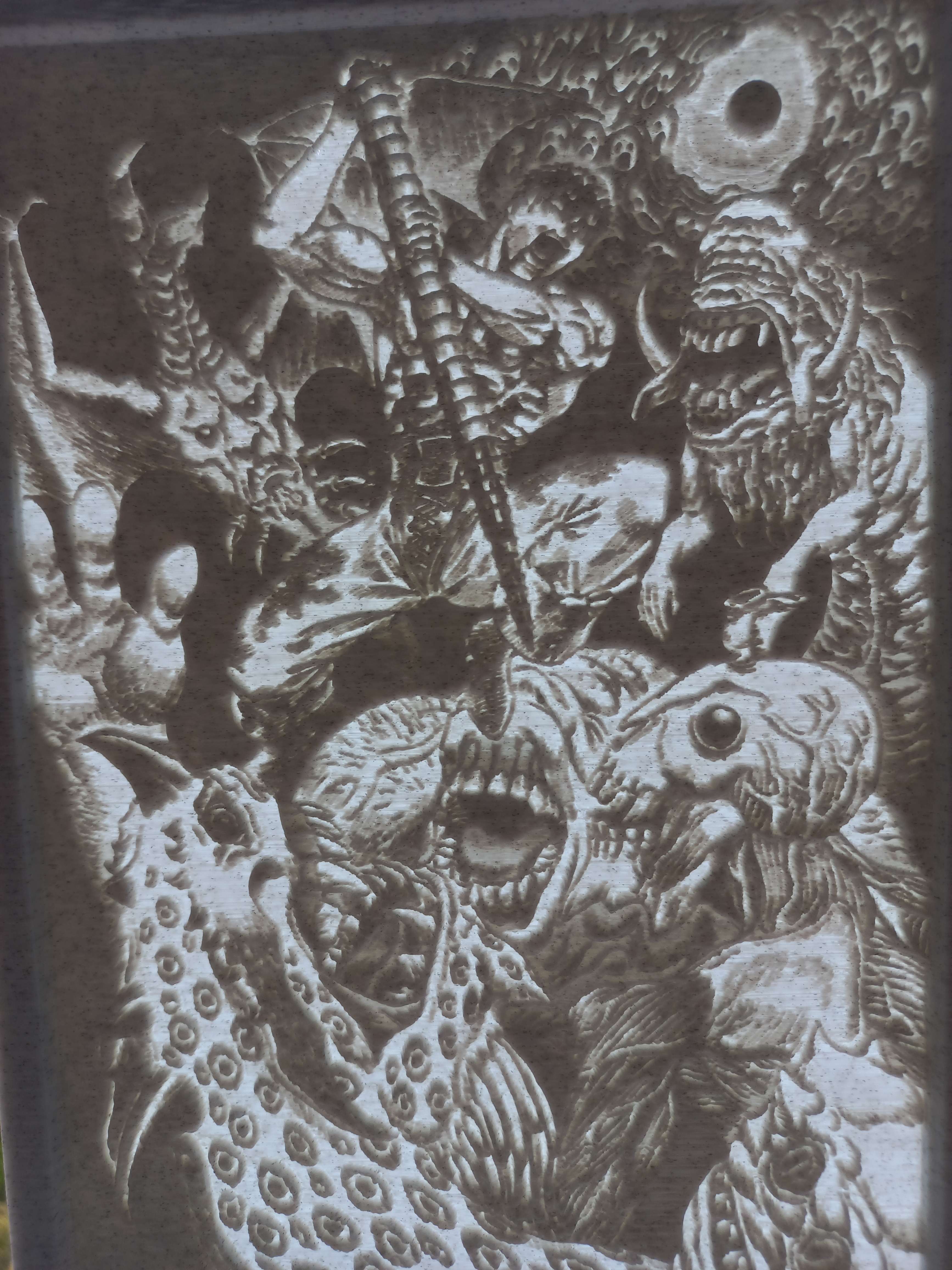 Beserk eclipse, swordless fight Lithophane