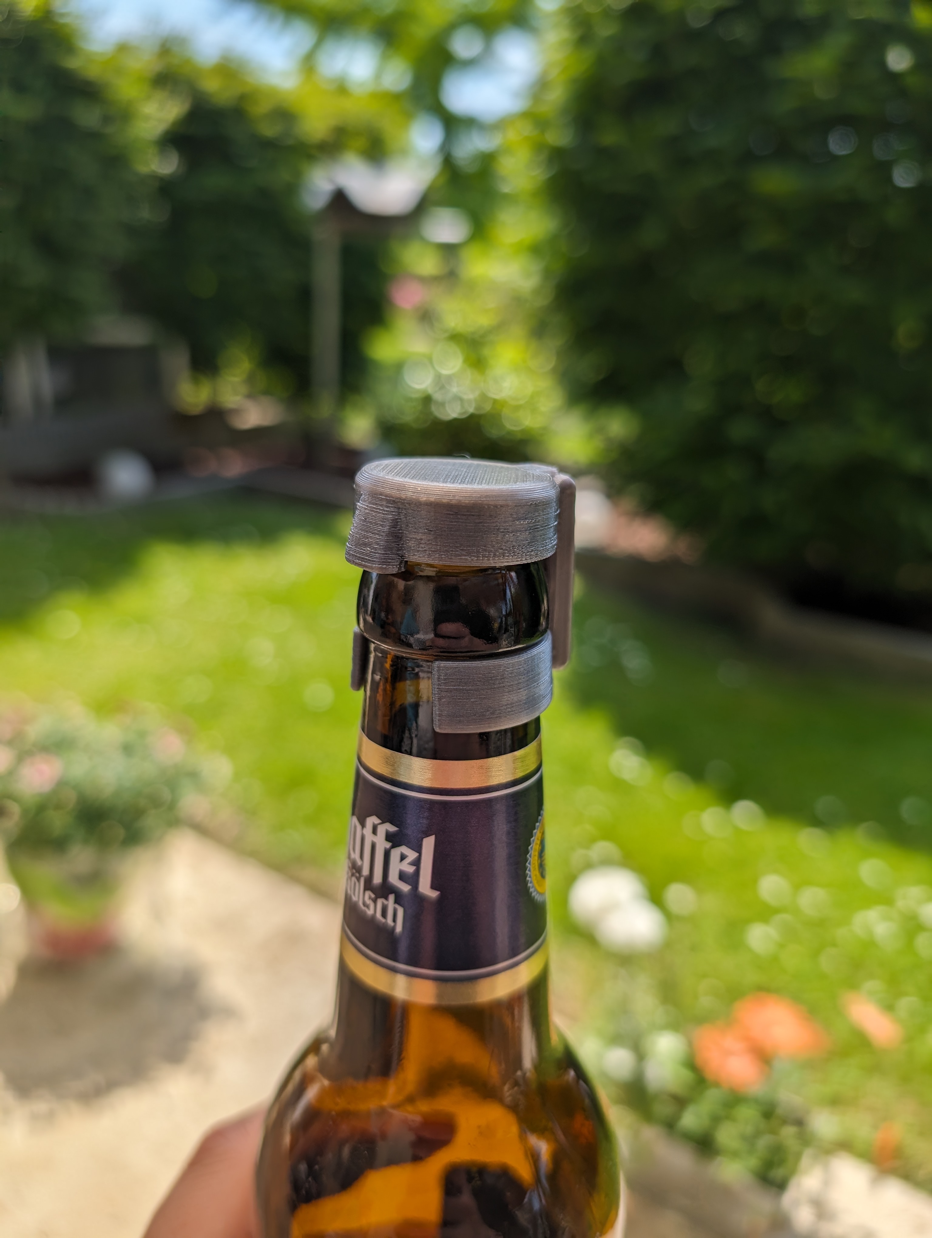Bierflaschendeckel mit Snapverschluss (einfacheres öffnen)