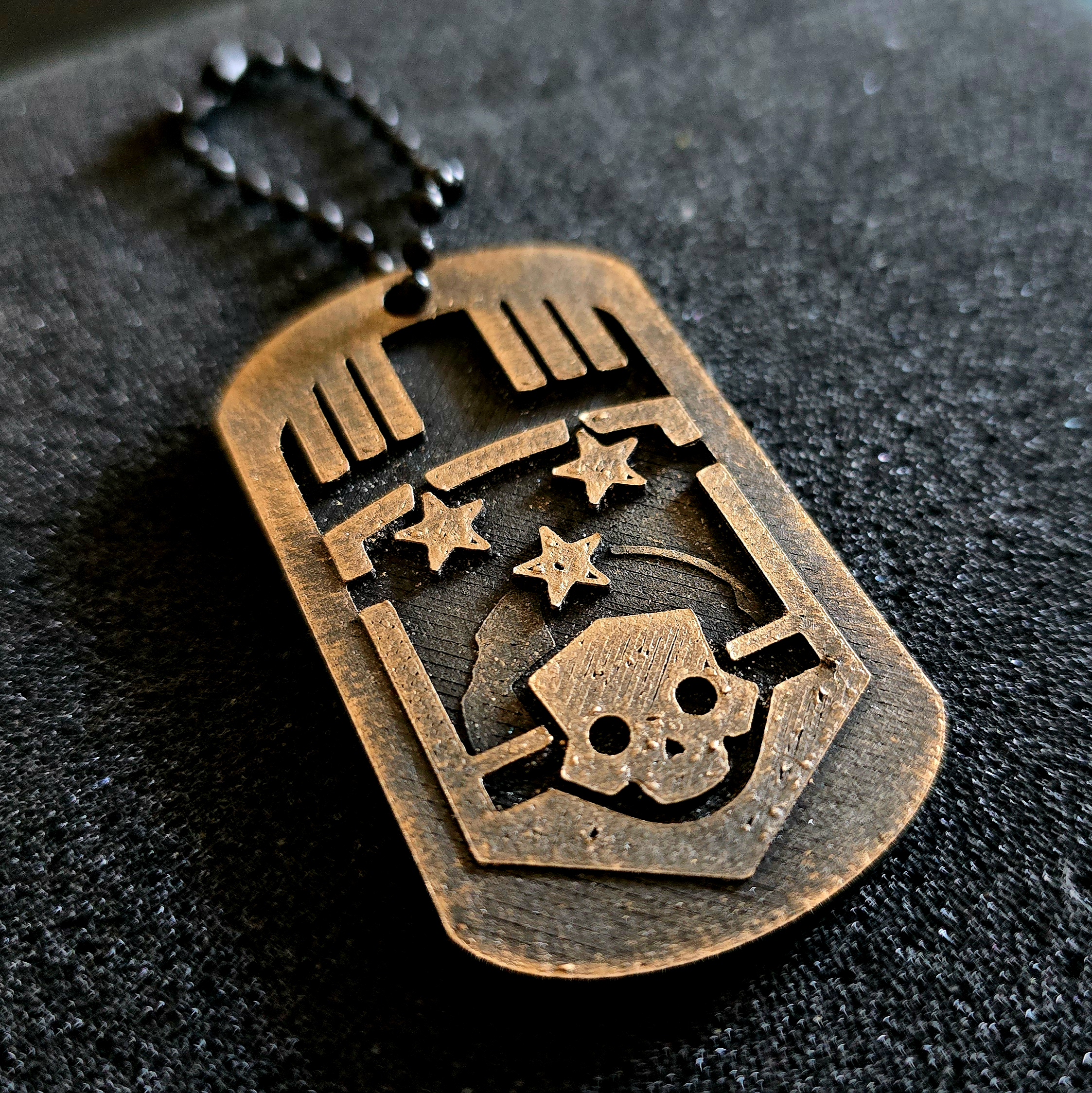 Miniatura 2 do modelo 3D Helldivers "Hell Commander" Dogtag