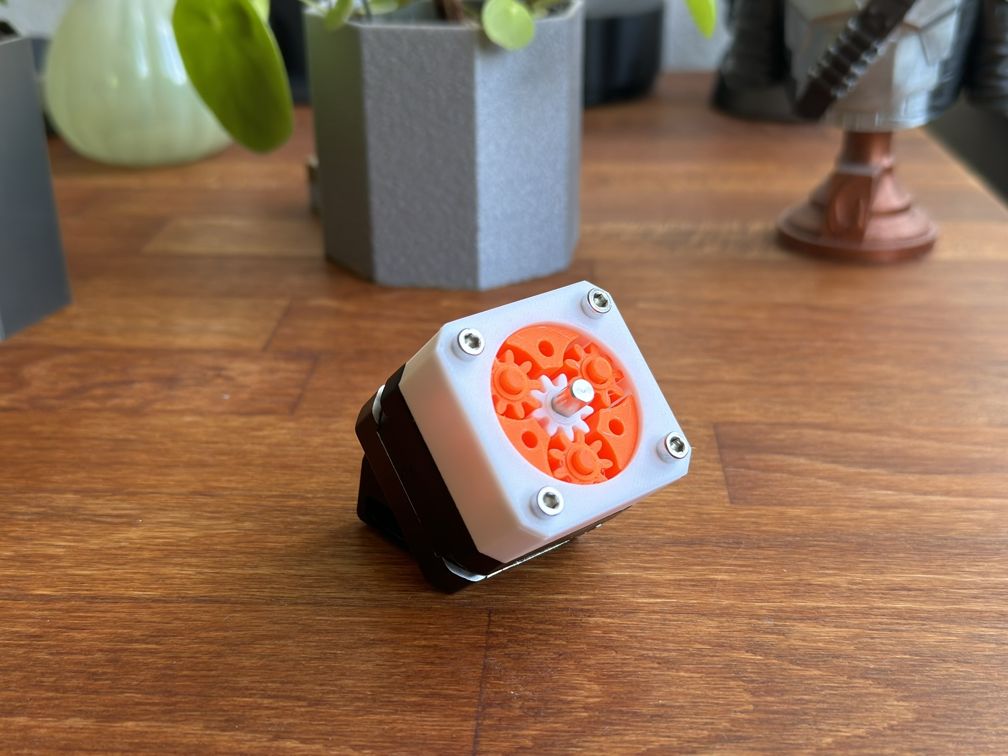 Compact Planetary Gear for Nema17 - 4:1 gear ratio (f3d for adapter)