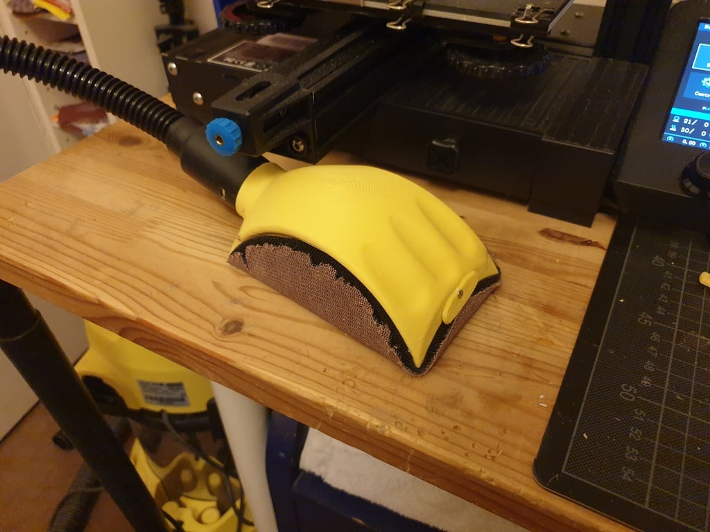 Sanding block vacuum connected (150mm)