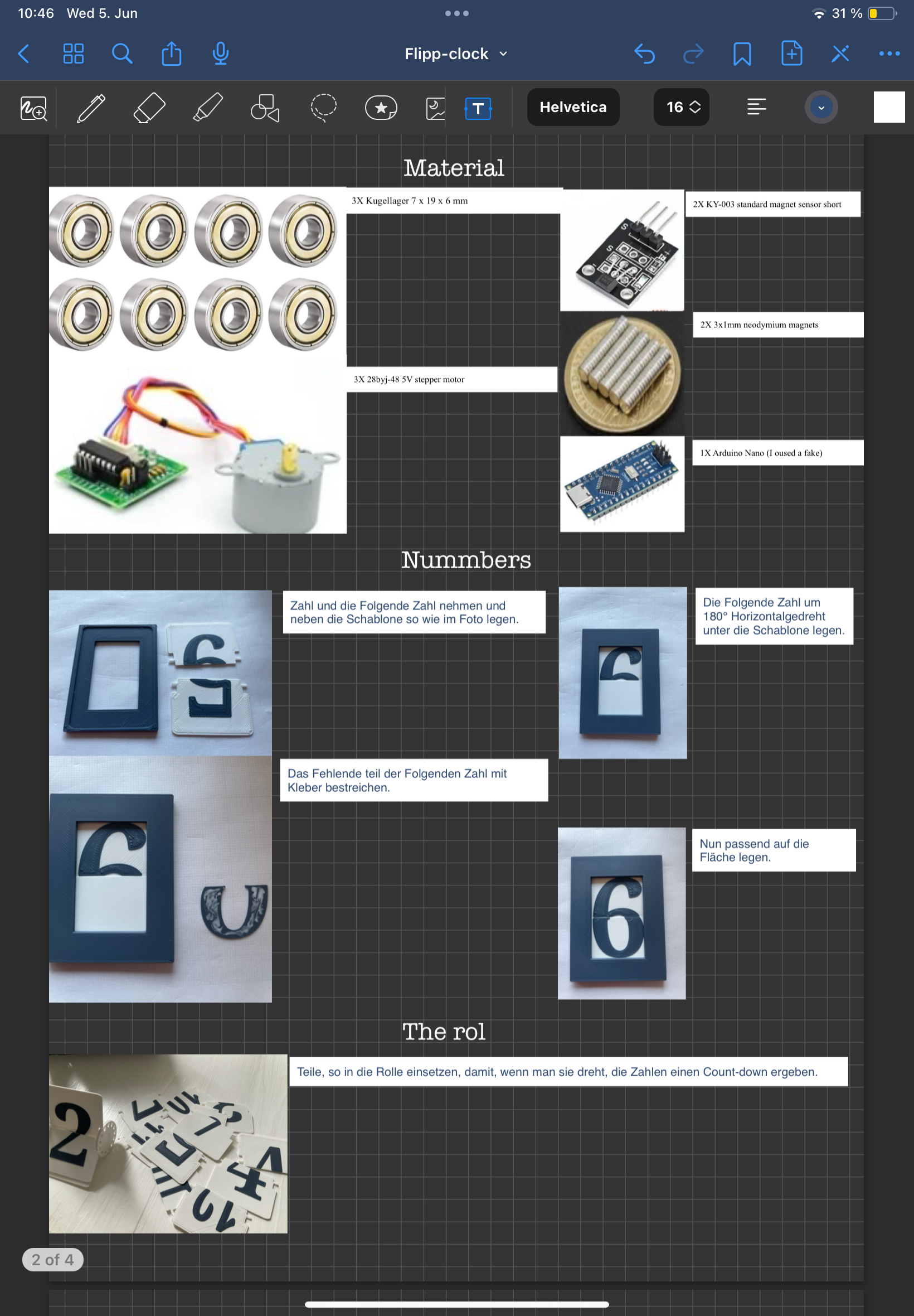 Miniatura 2 do modelo 3D Split-Flap-Clock