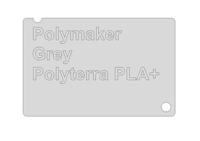 Sample set Polymaker Polyterra PLA / PLA+ businesscard size