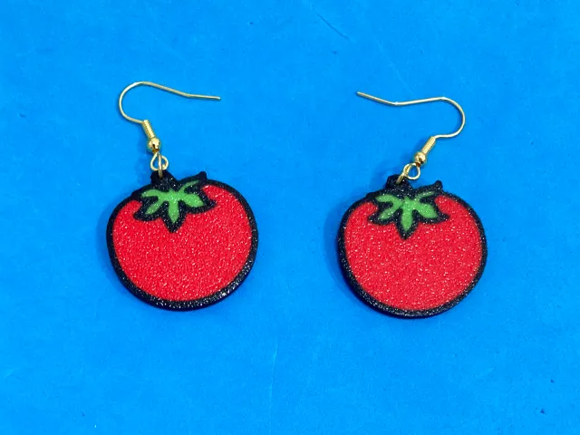 Tomato earrings