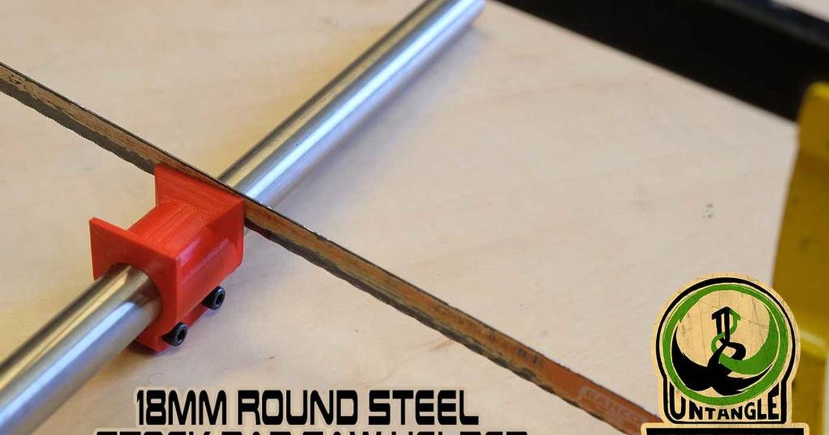 18mm round steel stock bar saw helper by UntangleWORKS Download free