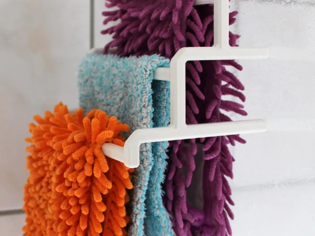 Mop Holder and Dryer Rack with Shower Hook