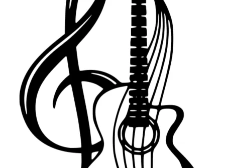 Violin Notes Wall Decor