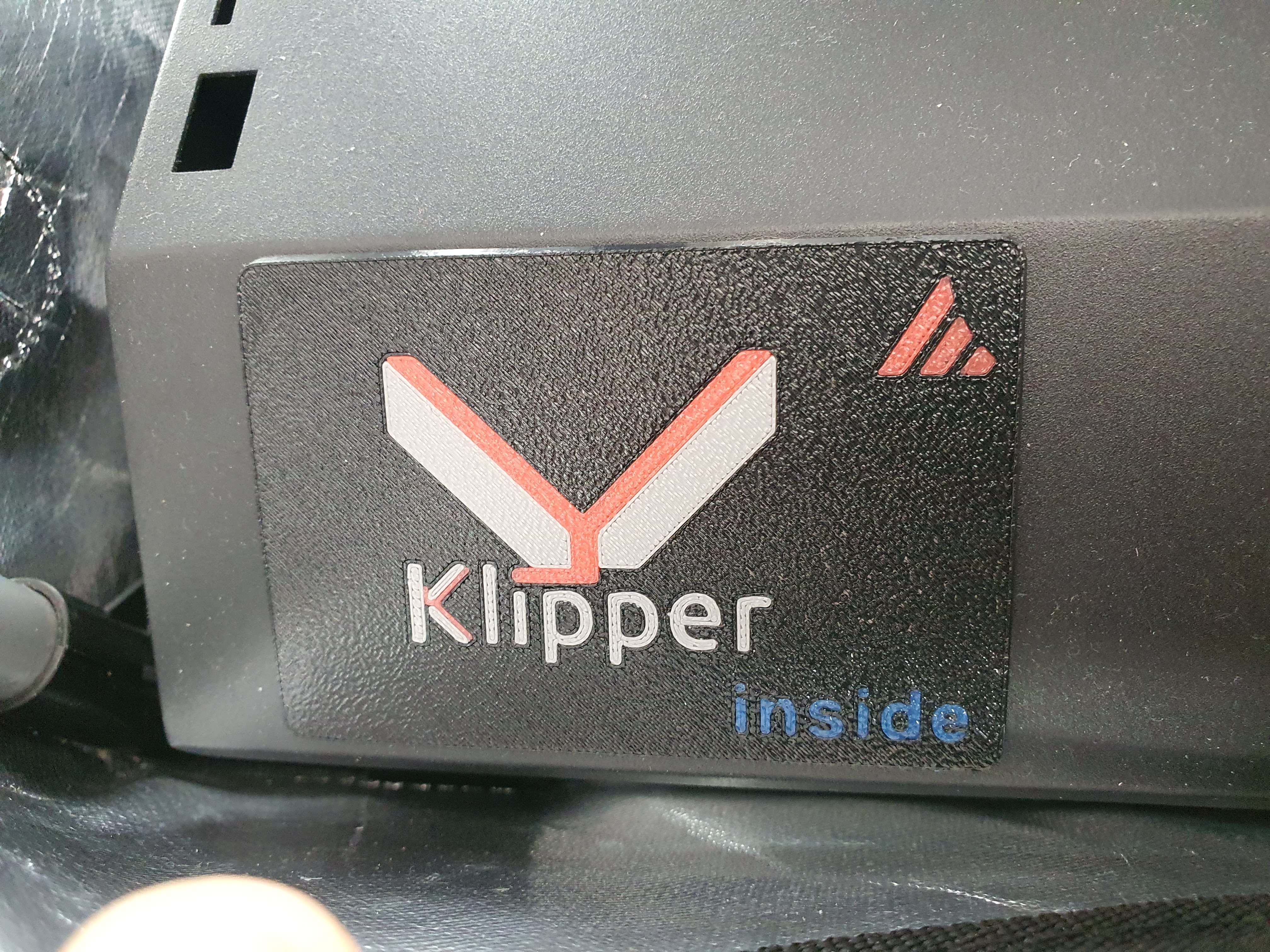 Artillery Sidewinder/Genius LCD screen cover with Klipper/Mainsail logo