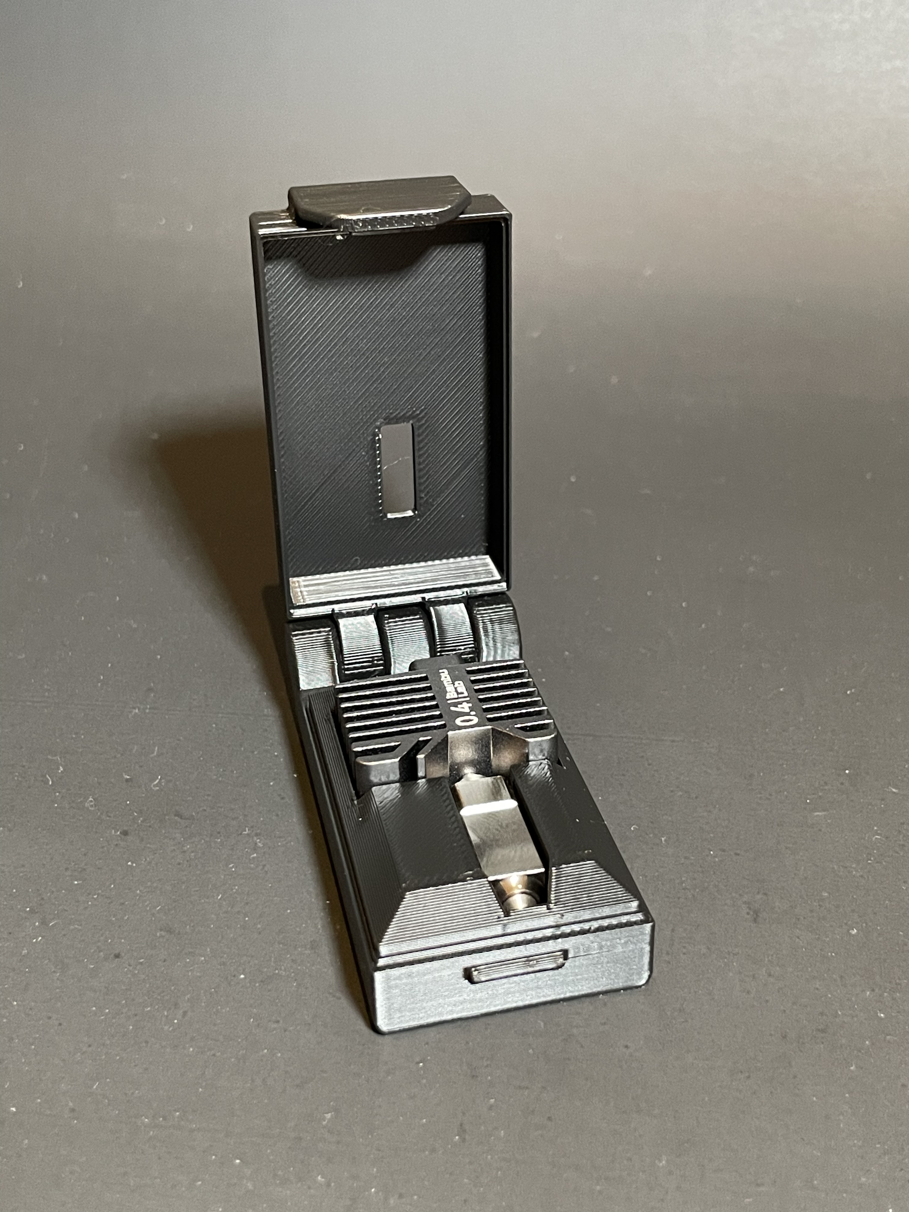 Bambu Lab X1C/P1S/P1P Nozzle Case (Print in Place)