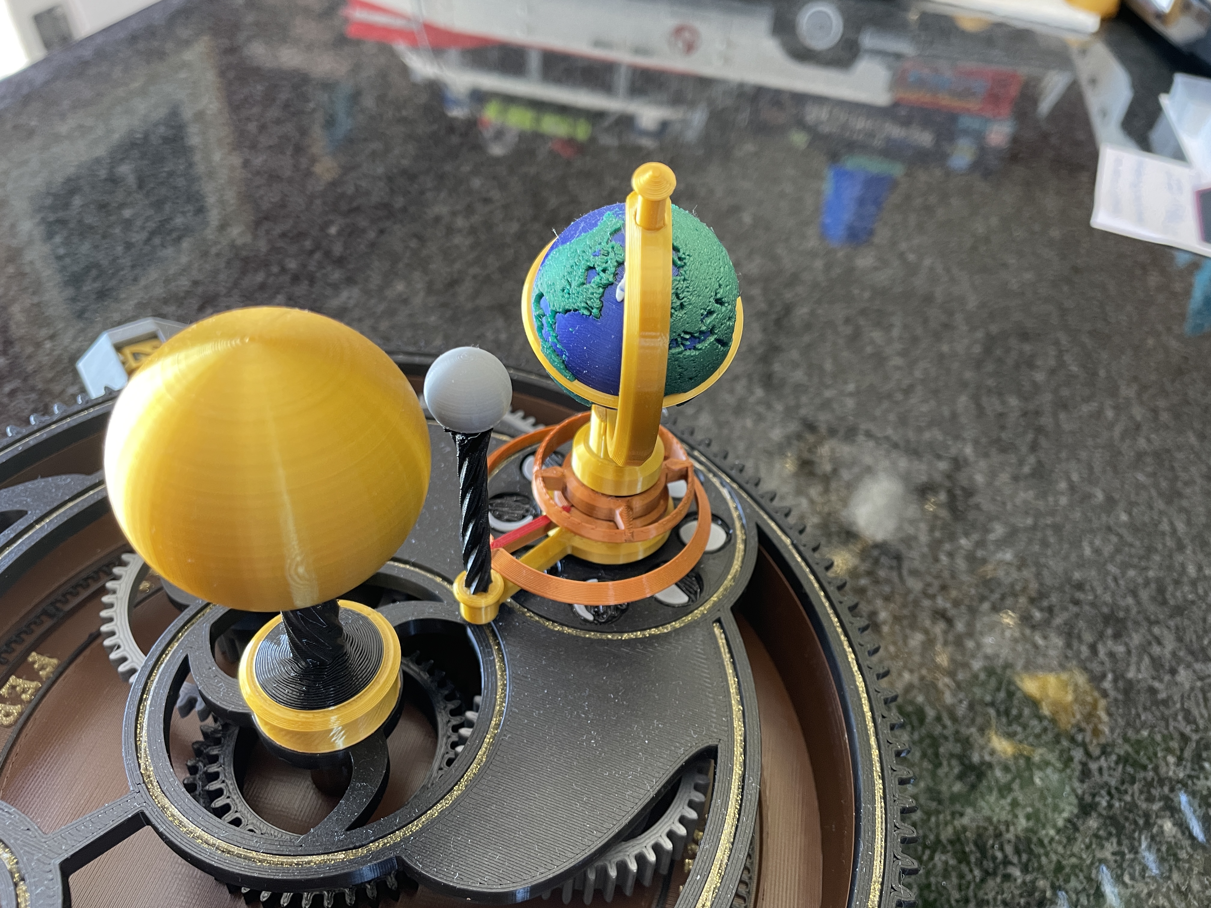 Orrery with editable month text and color-coded earth and other parts — thumbnail 4
