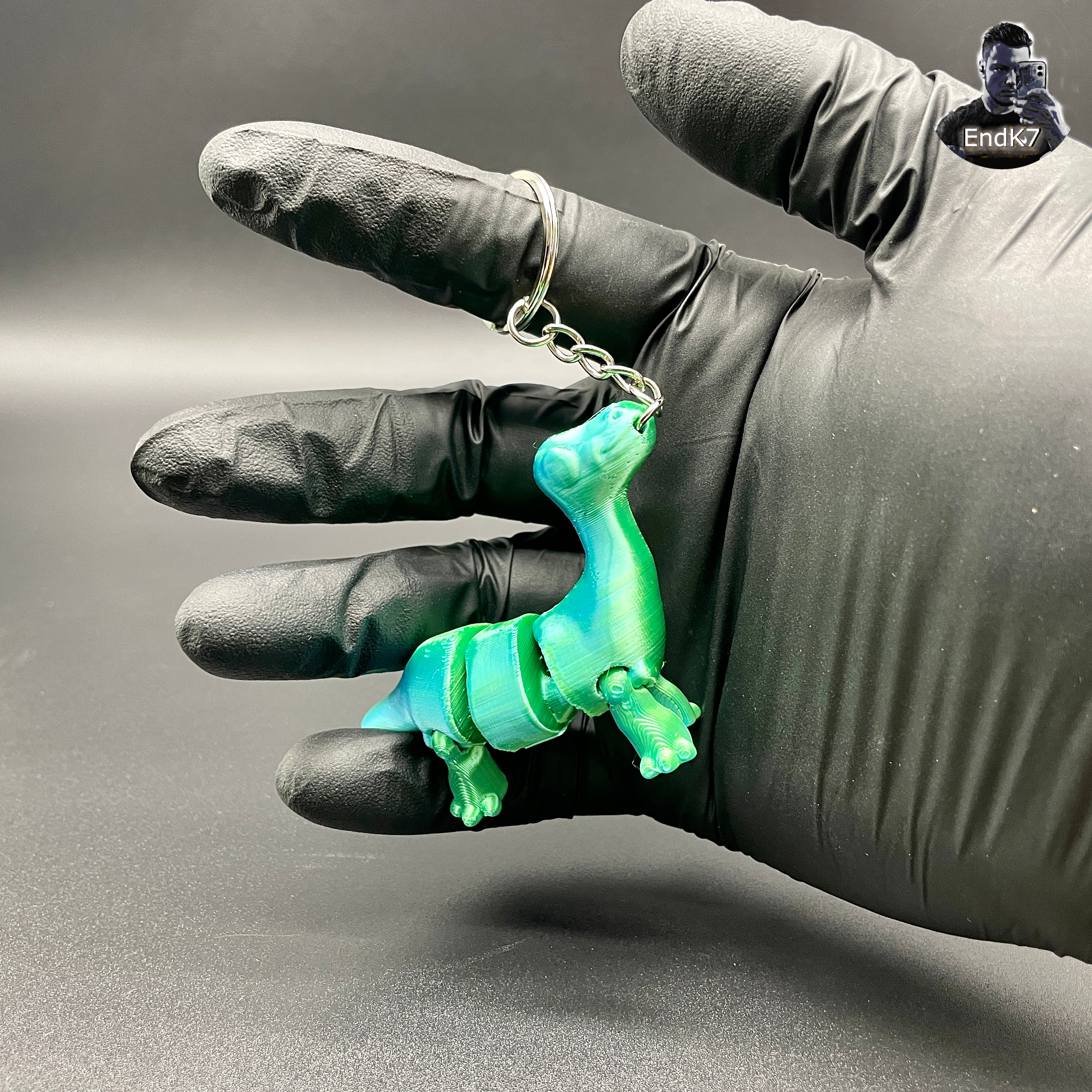 Cute Brachiosaurus Keychains — miniatura 2