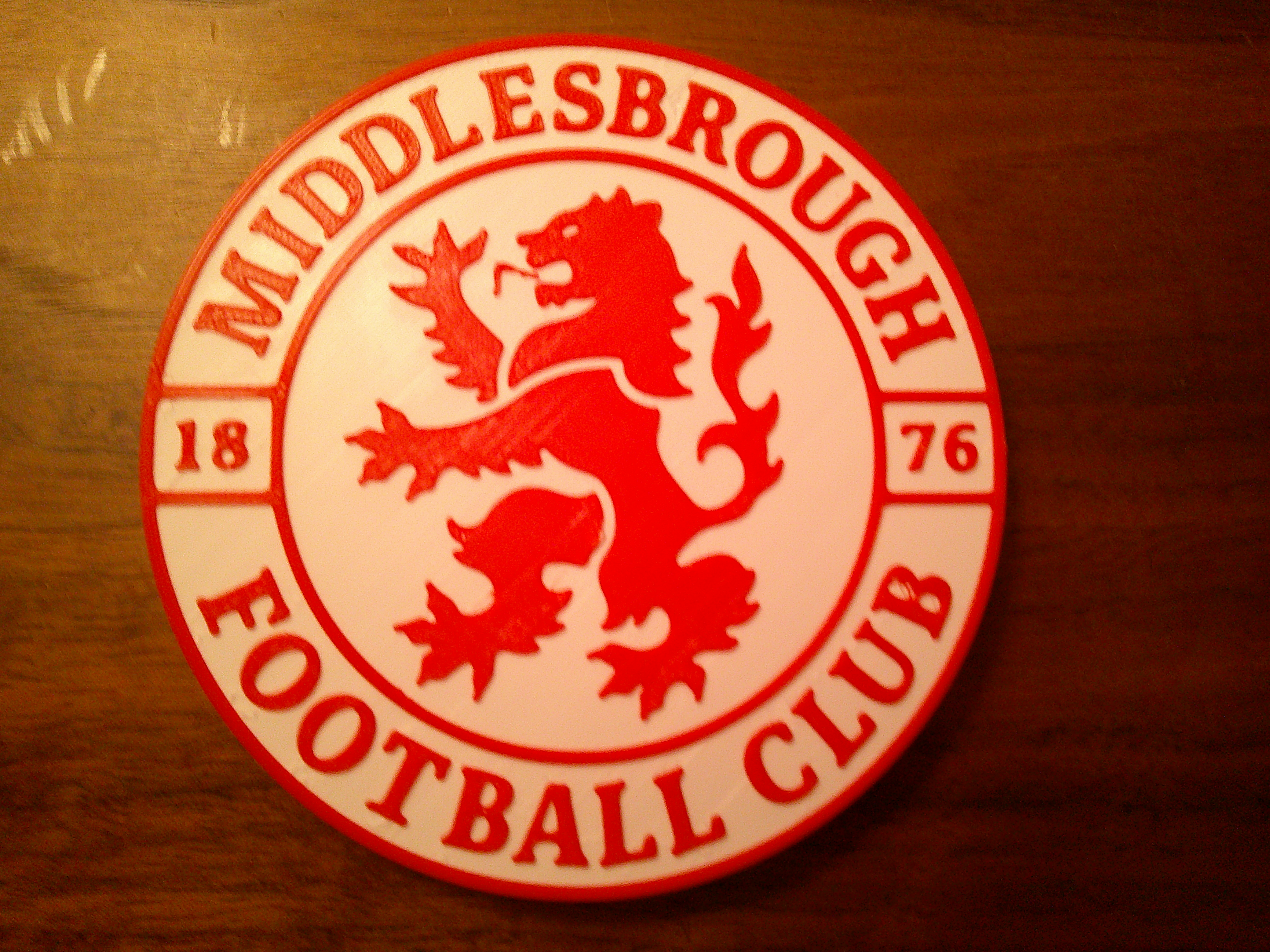 New Middlesbrough F.C. Logo Coaster or Plaque
