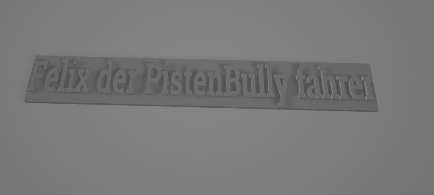 Pistenbully Fahrer felix schild