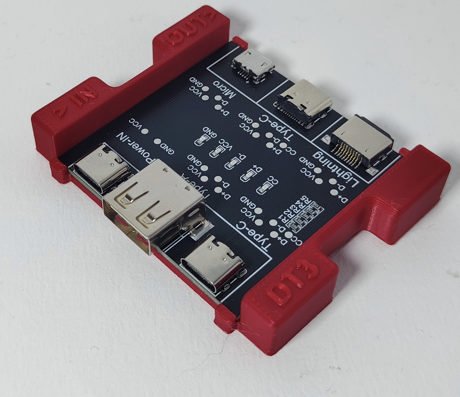 DT3 USB Cable Tester PCB Support (Data Cable Detection Board)