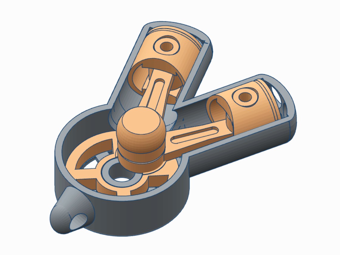 Miniatura 3 do modelo 3D V-Engine KeyRing V2.0