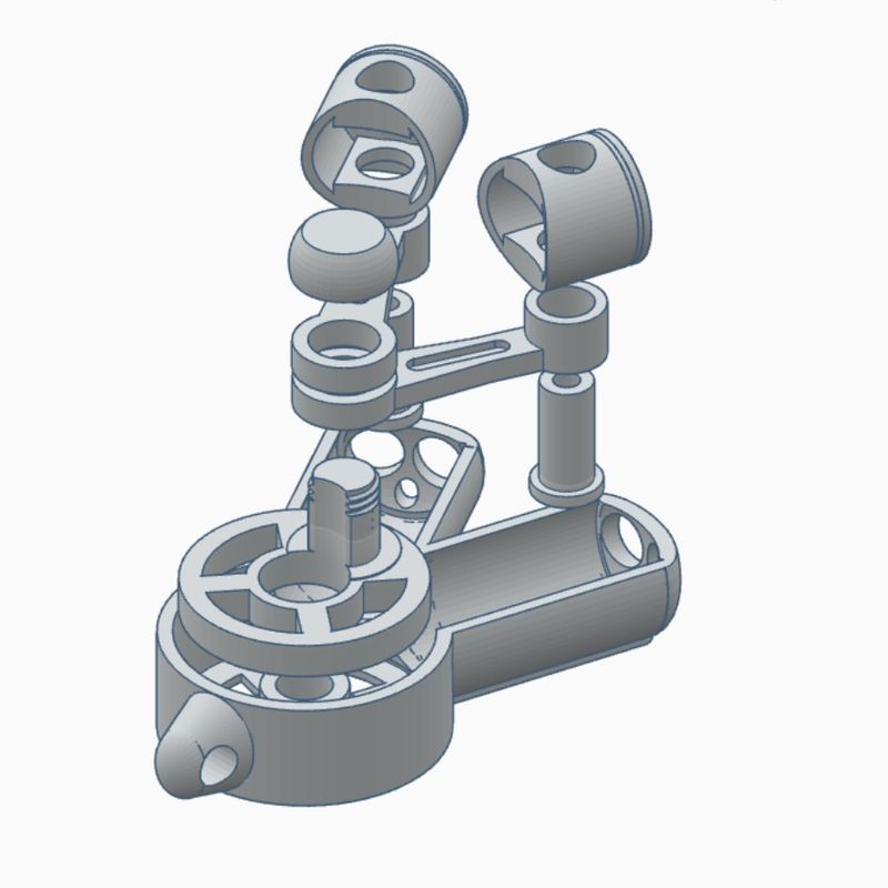 V-Engine KeyRing V2.0 by Bootjevaarder | Download free STL model ...