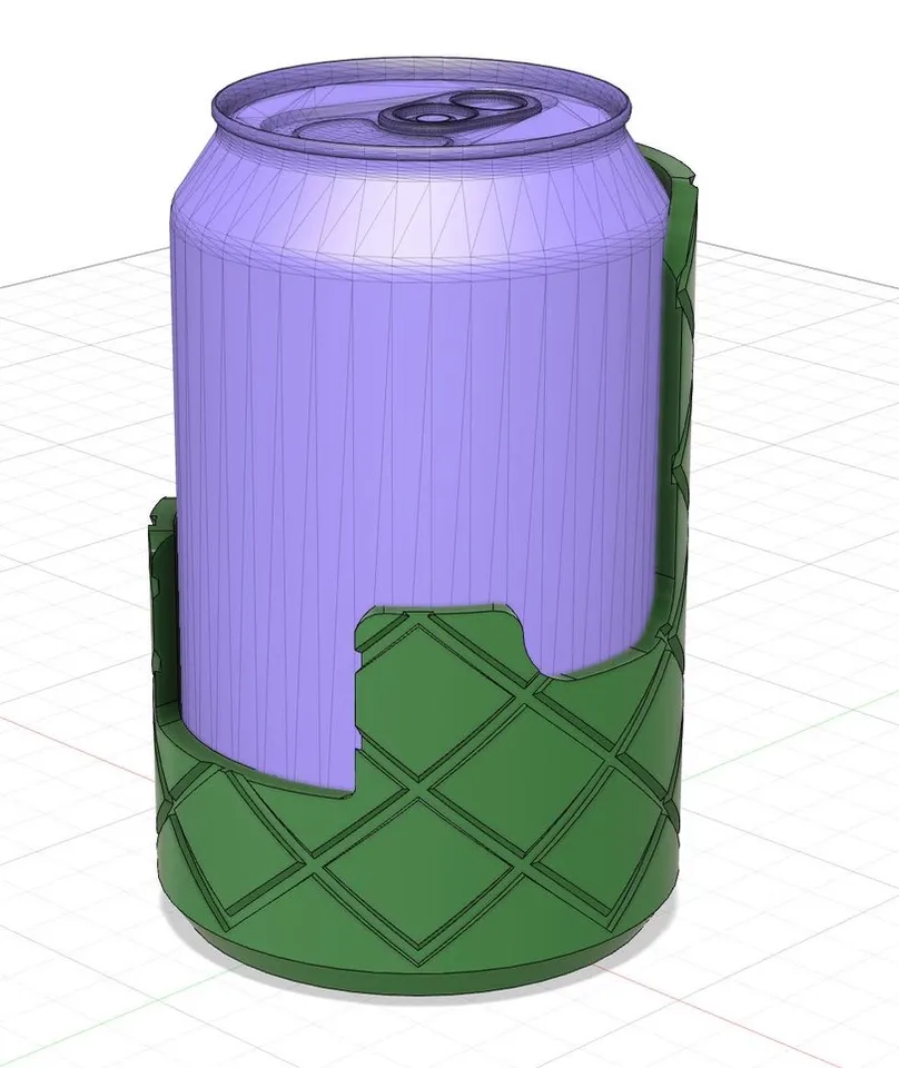 Can holder with small can adapter by blaxcan | Download free STL model ...
