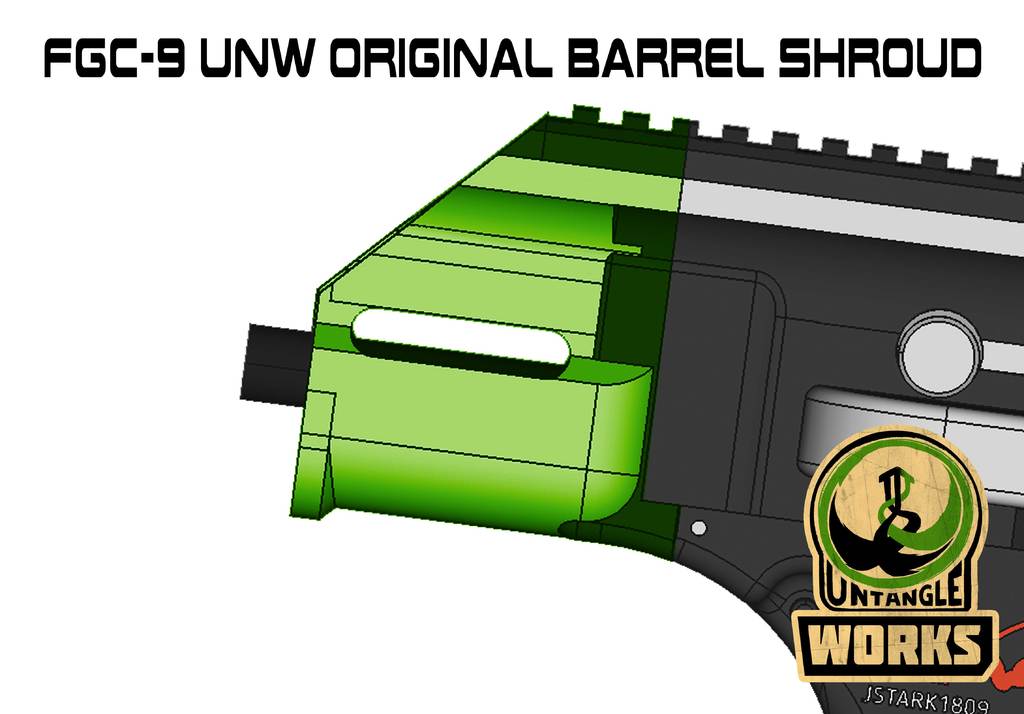 FGC-9 UNW Original barrel shroud set 