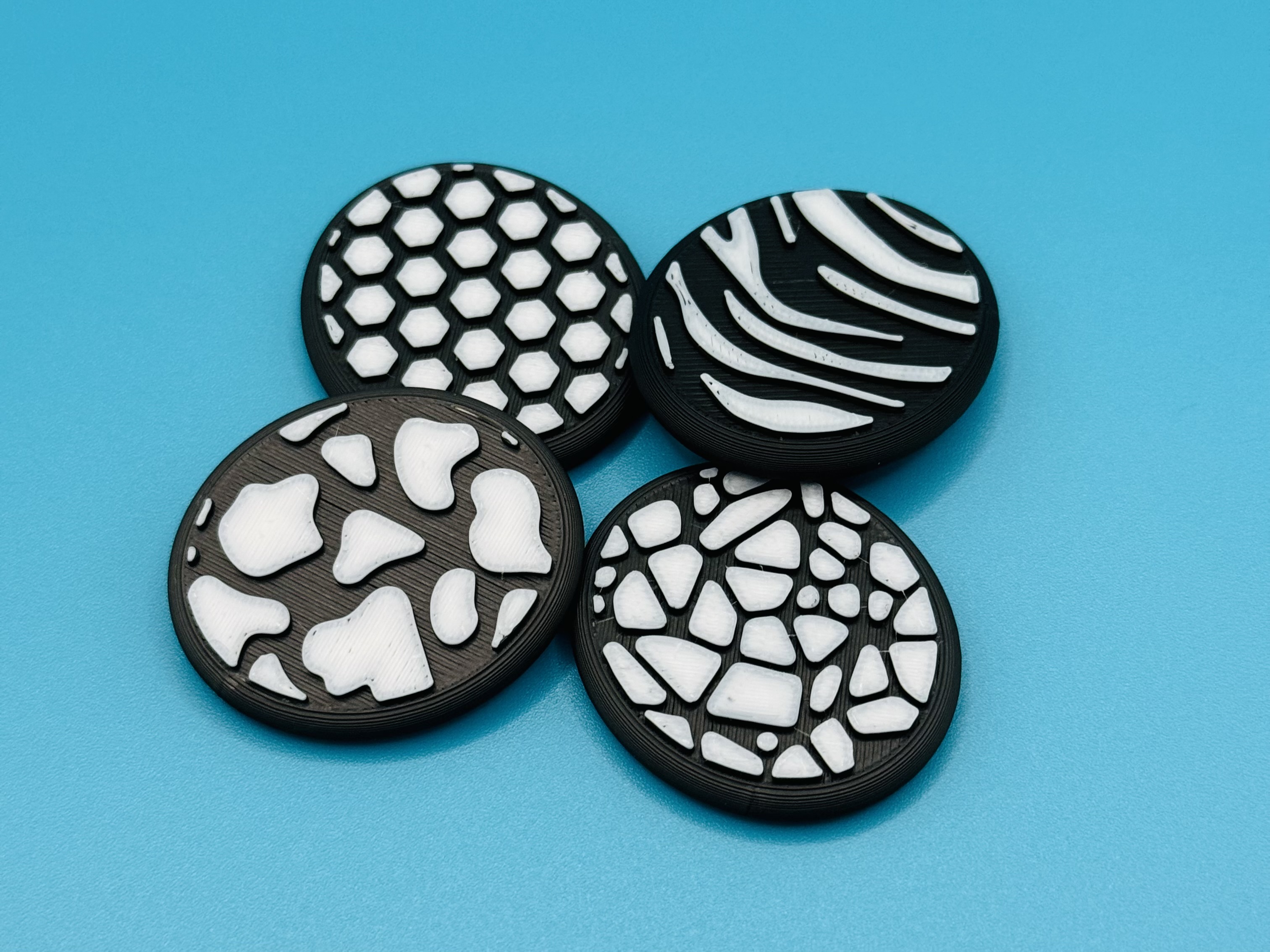 Animal Print Worry Coins / Anxiety Stones