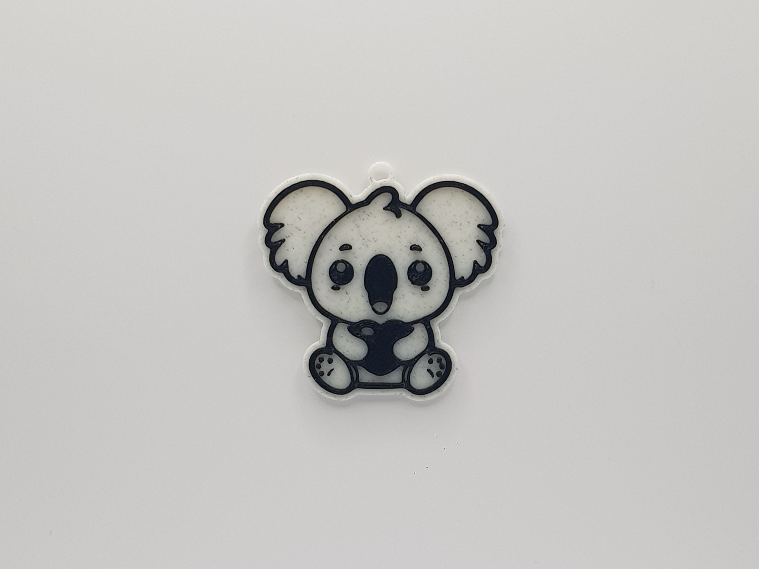 Koala Holding a Heart Keychain