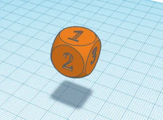 Dice with numbers