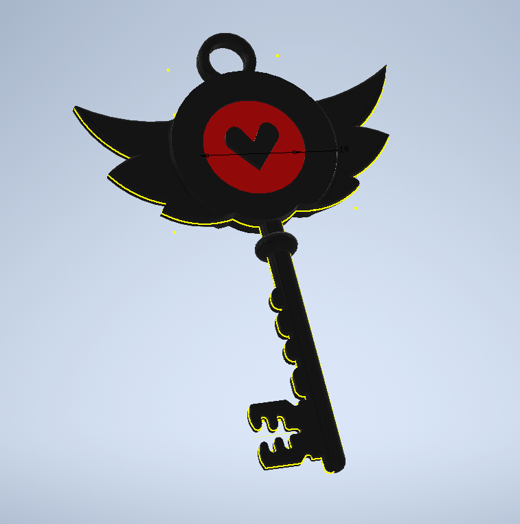 Hazbin Hotel key keychain