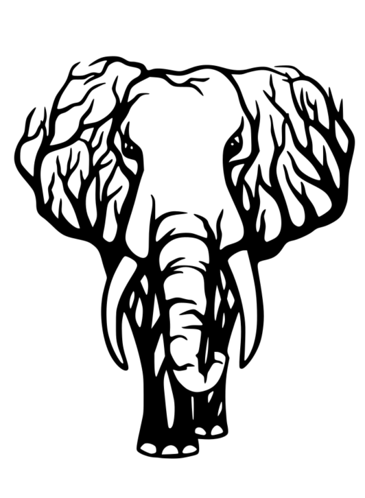 Tree Elephant Decor