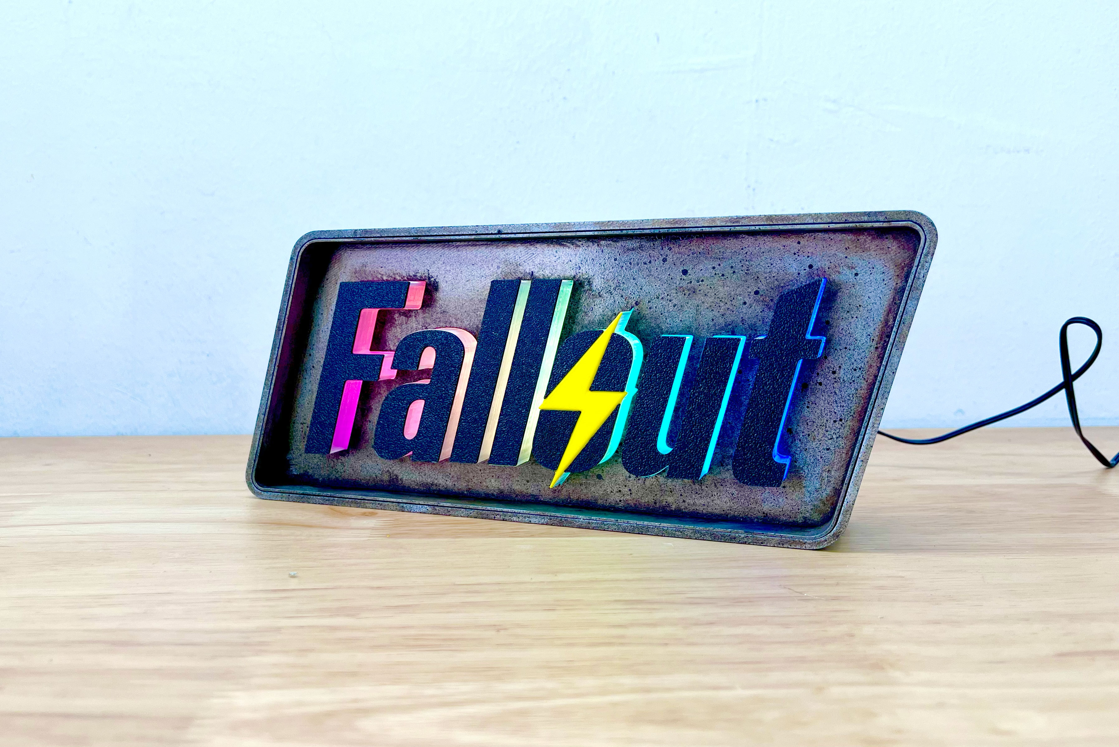 Fallout Logo 3D Light box marquee