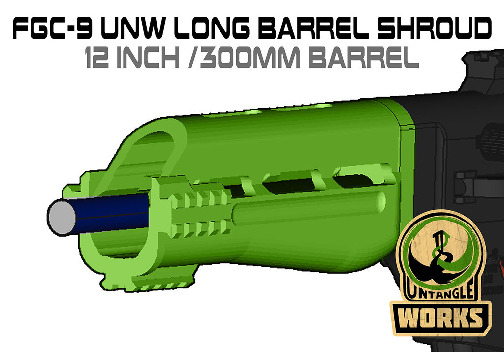 FGC-9 UNW Long barrel shroud set 