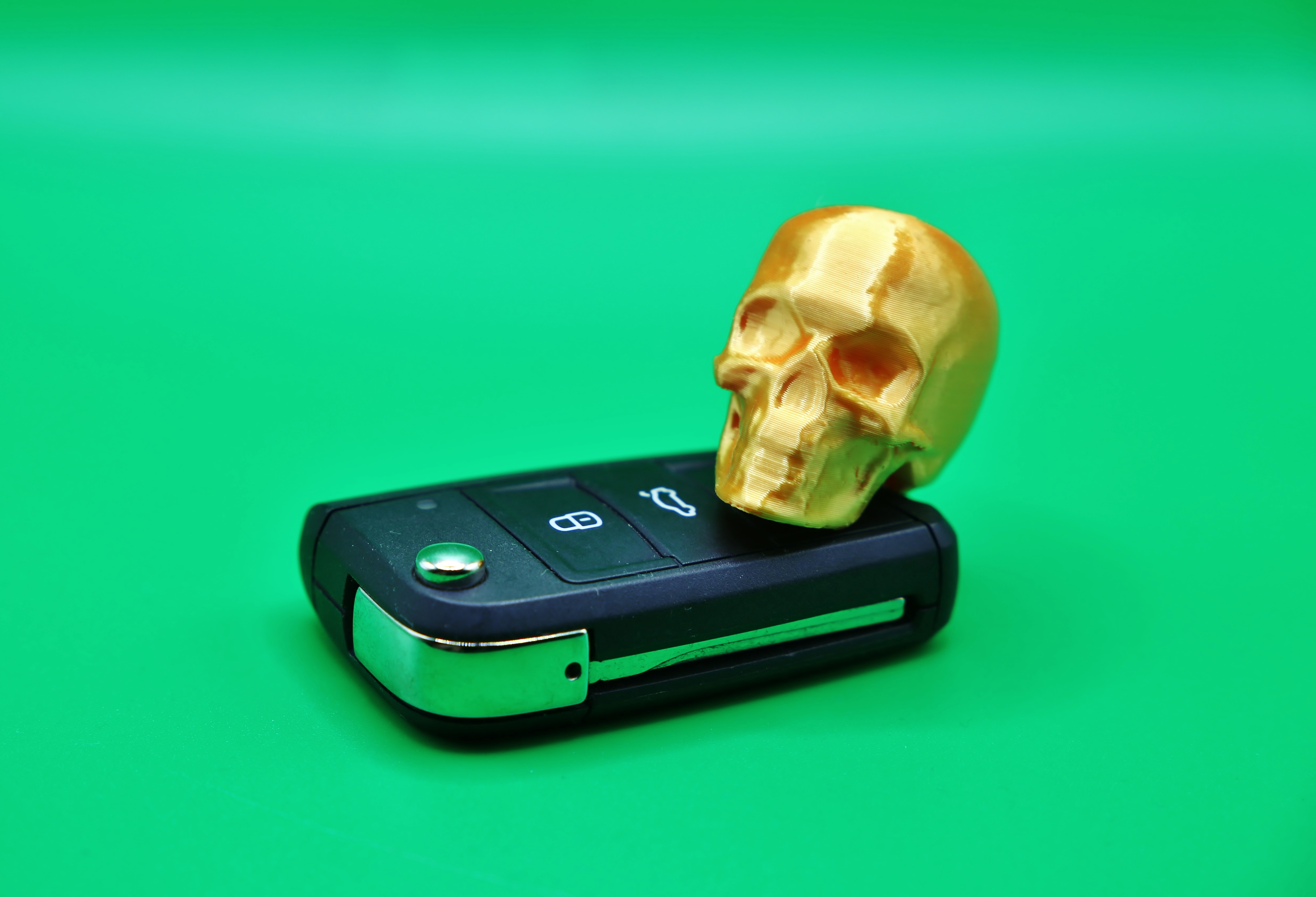 Miniatura 4 do modelo 3D Skull keychain
