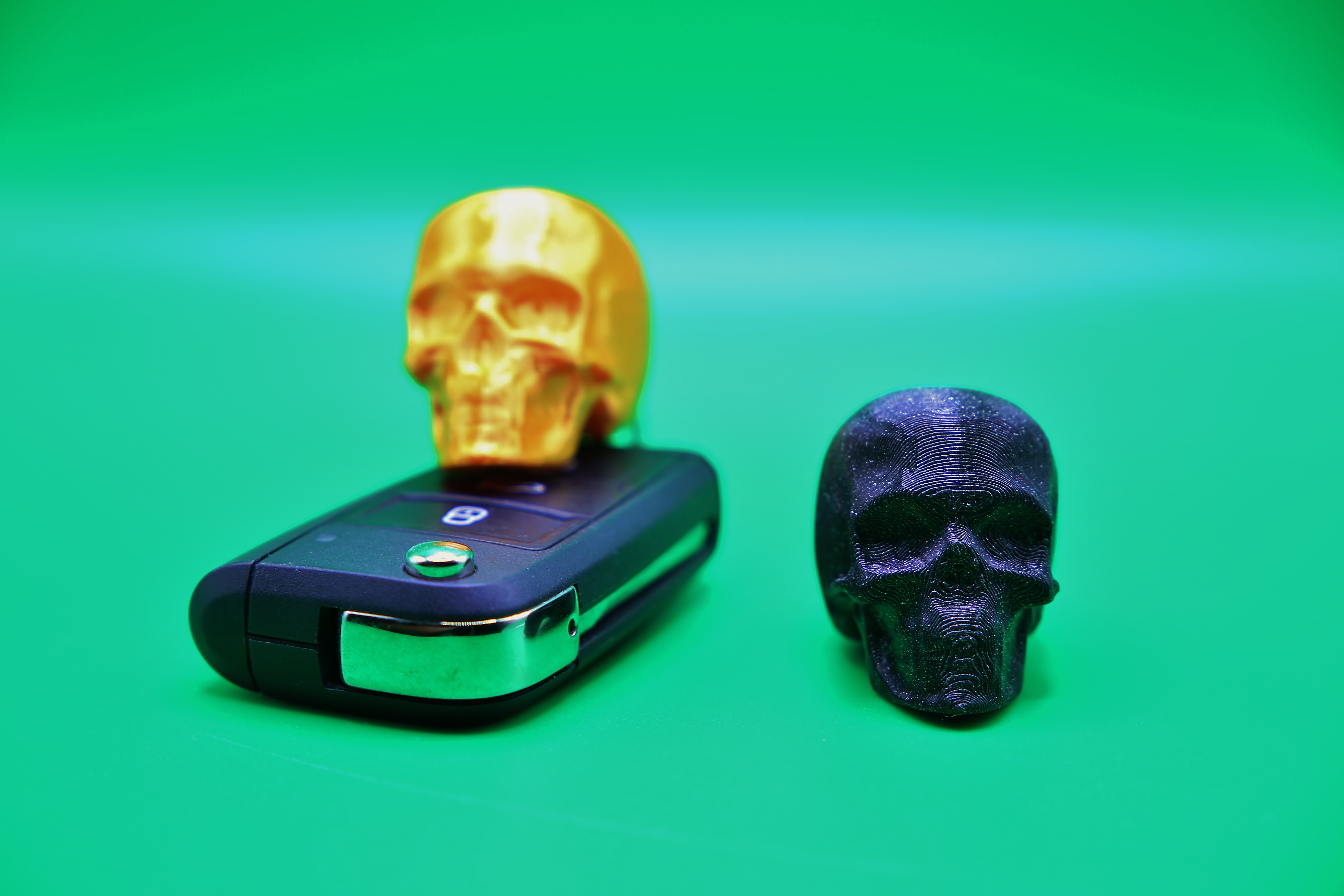 Miniatura 2 do modelo 3D Skull keychain