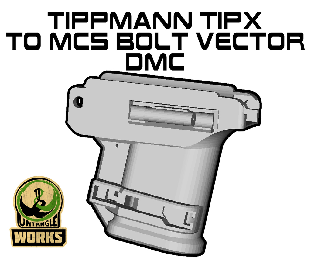 Tippmann TIPX to MCS BOLT or Blizzard Adapter Vector edition DMC