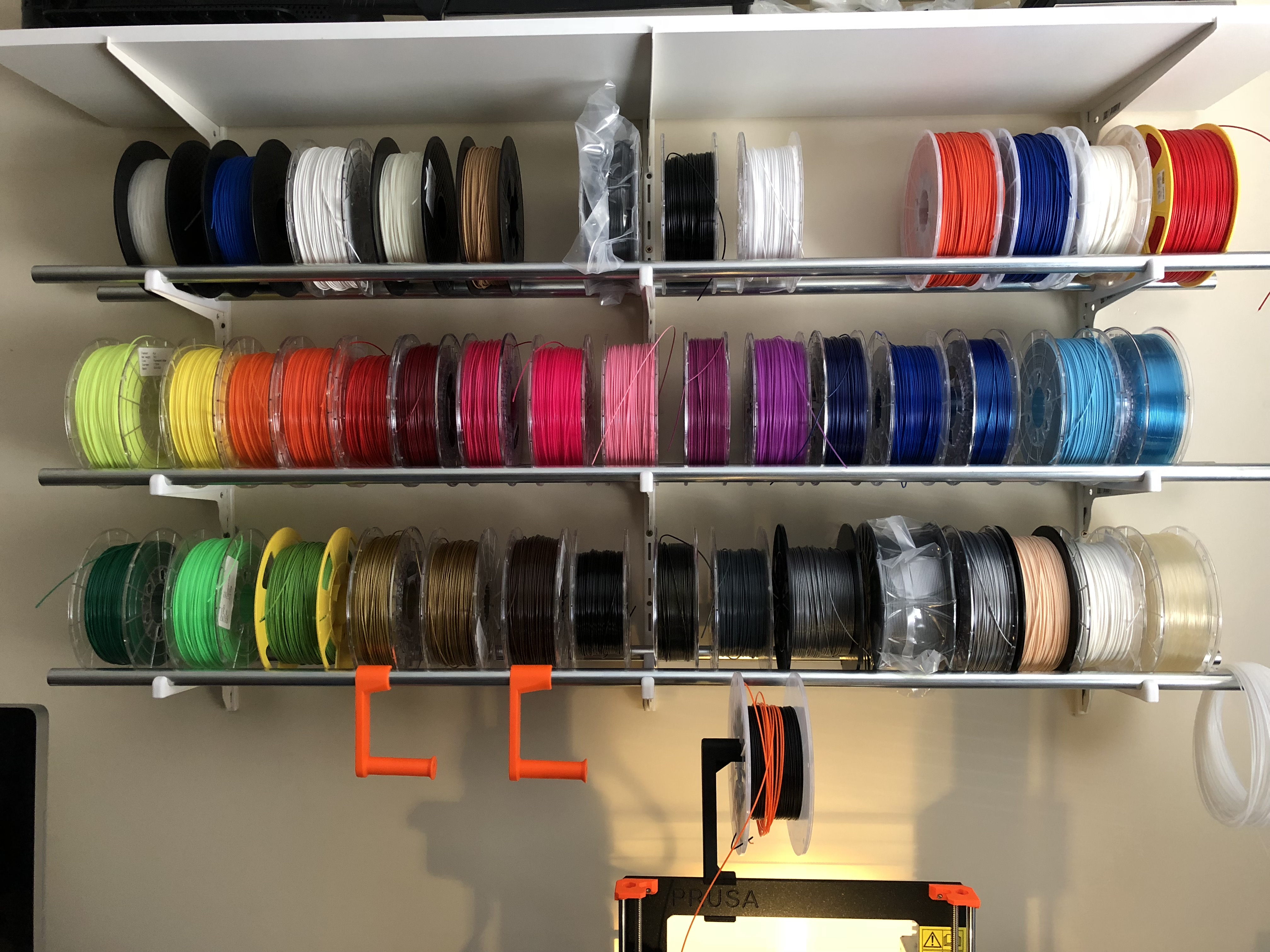 Filament wall mount brackets for duraline f-system