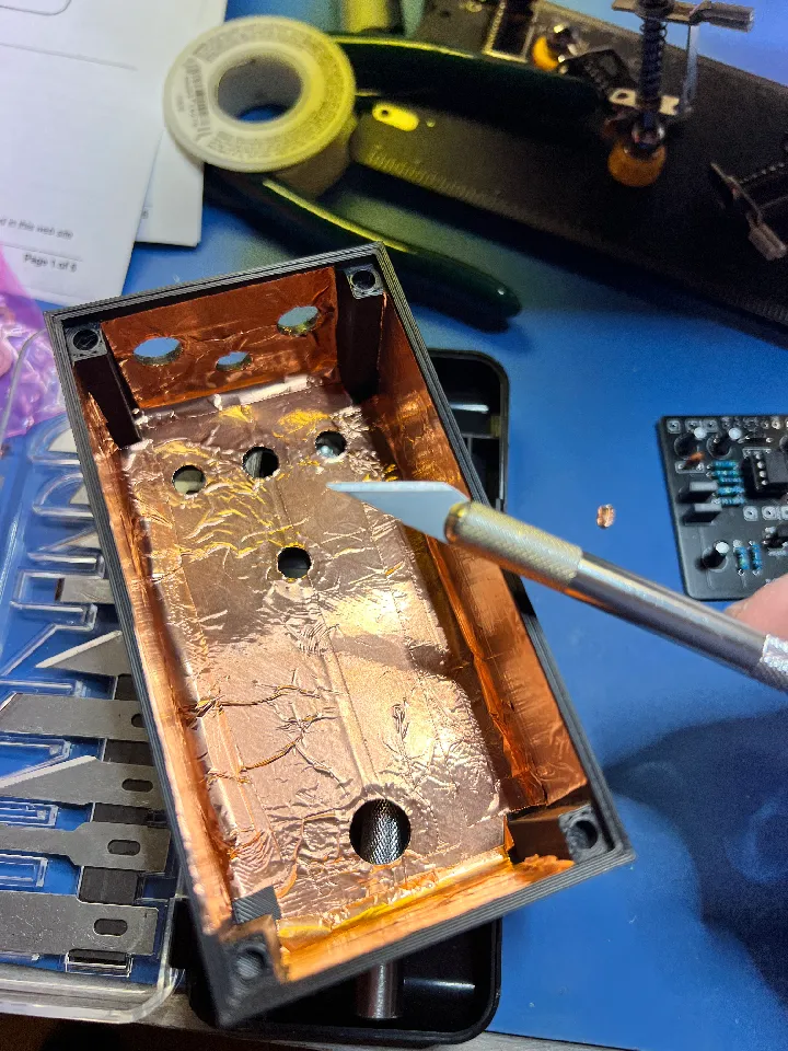 Muroidea Guitar Pedal Enclosure (125B) w/ Hueforge Art by