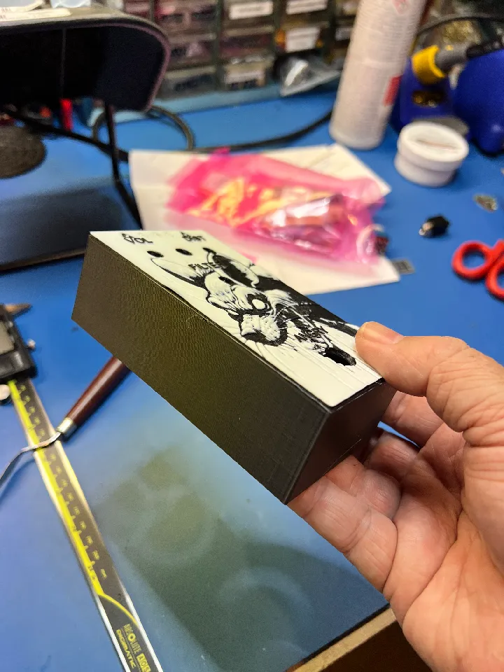 Muroidea Guitar Pedal Enclosure (125B) w/ Hueforge Art by