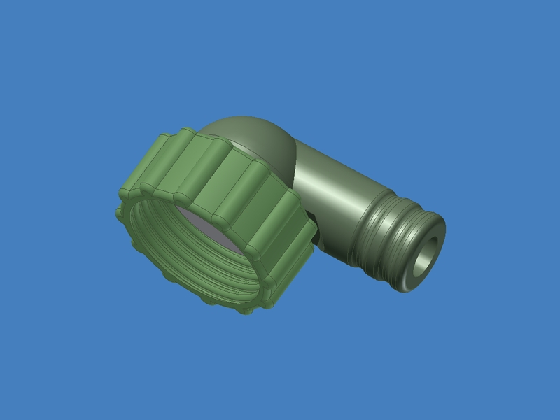 Gasmask Adaptor Nato-RD40-Female 90-degree