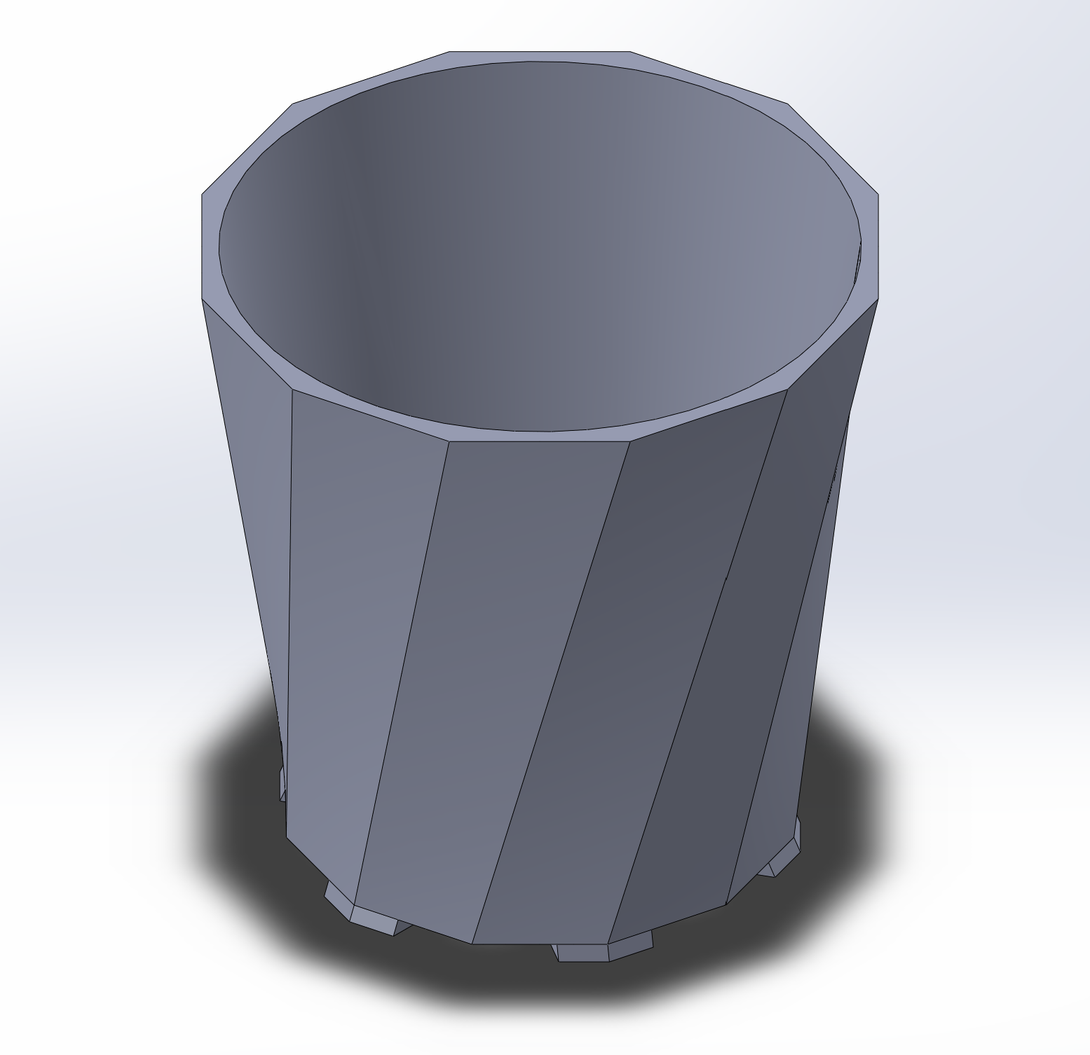 Angled Plant Pot