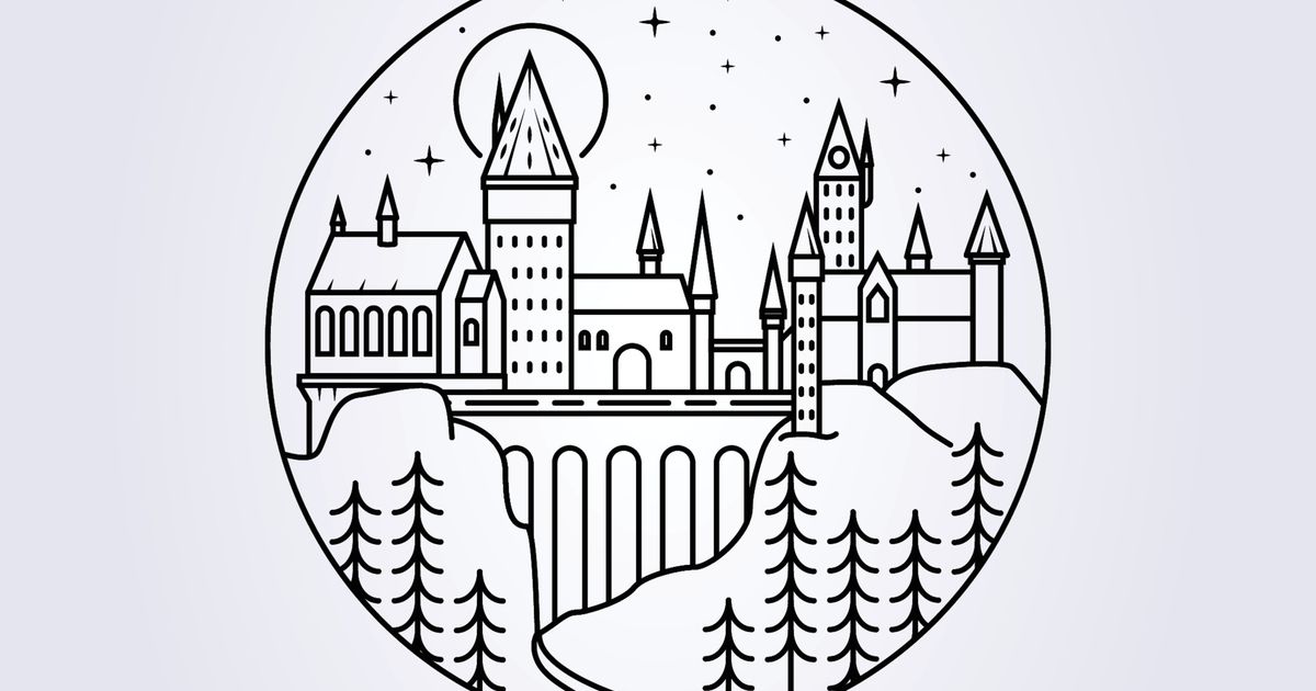 Harry Potter Hogwarts Wall Art by pavel benes | Download free STL model ...