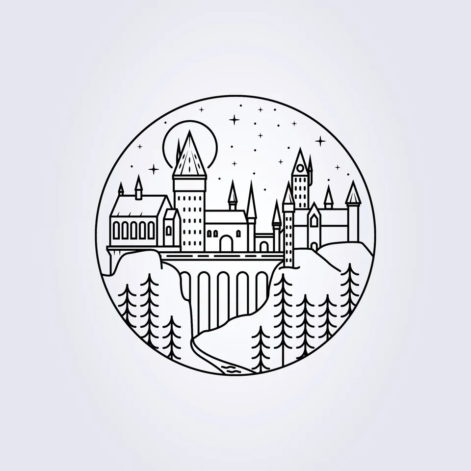 Harry Potter Hogwarts Wall Art by pavel benes | Download free STL model | Printables.com for Free Printable Harry Potter Wall Art