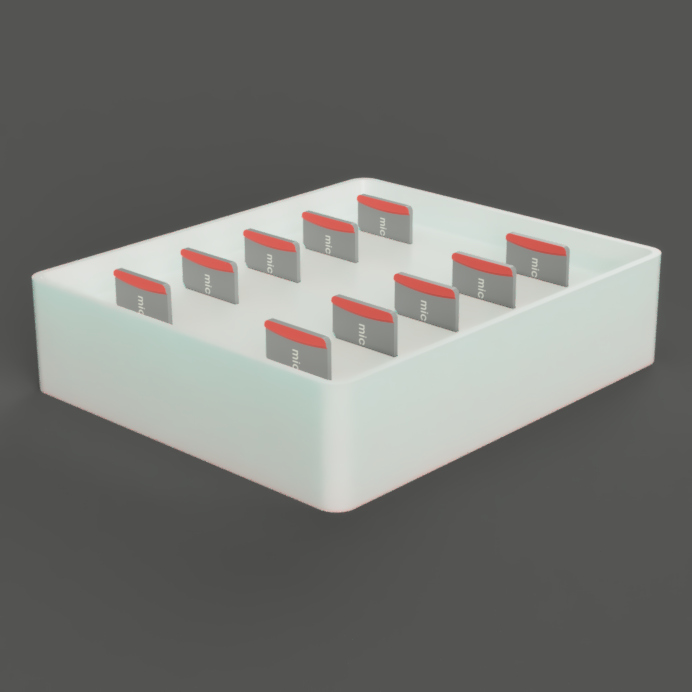 Miniatura 2 do modelo 3D Micro SD Card Case