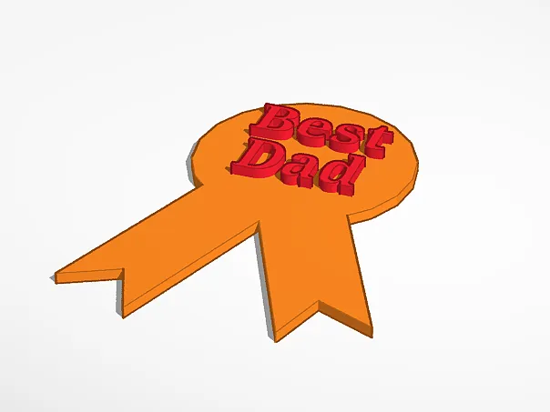 Medaille/Schleife/Rosette für Besten Papa Geschenke