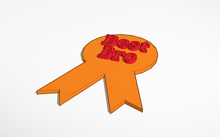 Medaille/Schleife/Rosette für Besten Bruder 3 Varianten