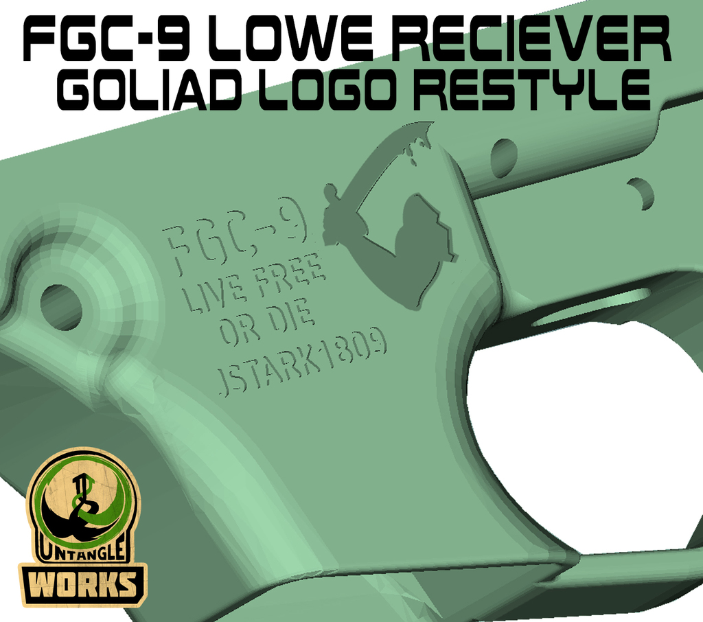 FGC-9 Lower receiver Goliad logo restyle by UntangleWORKS | Download ...