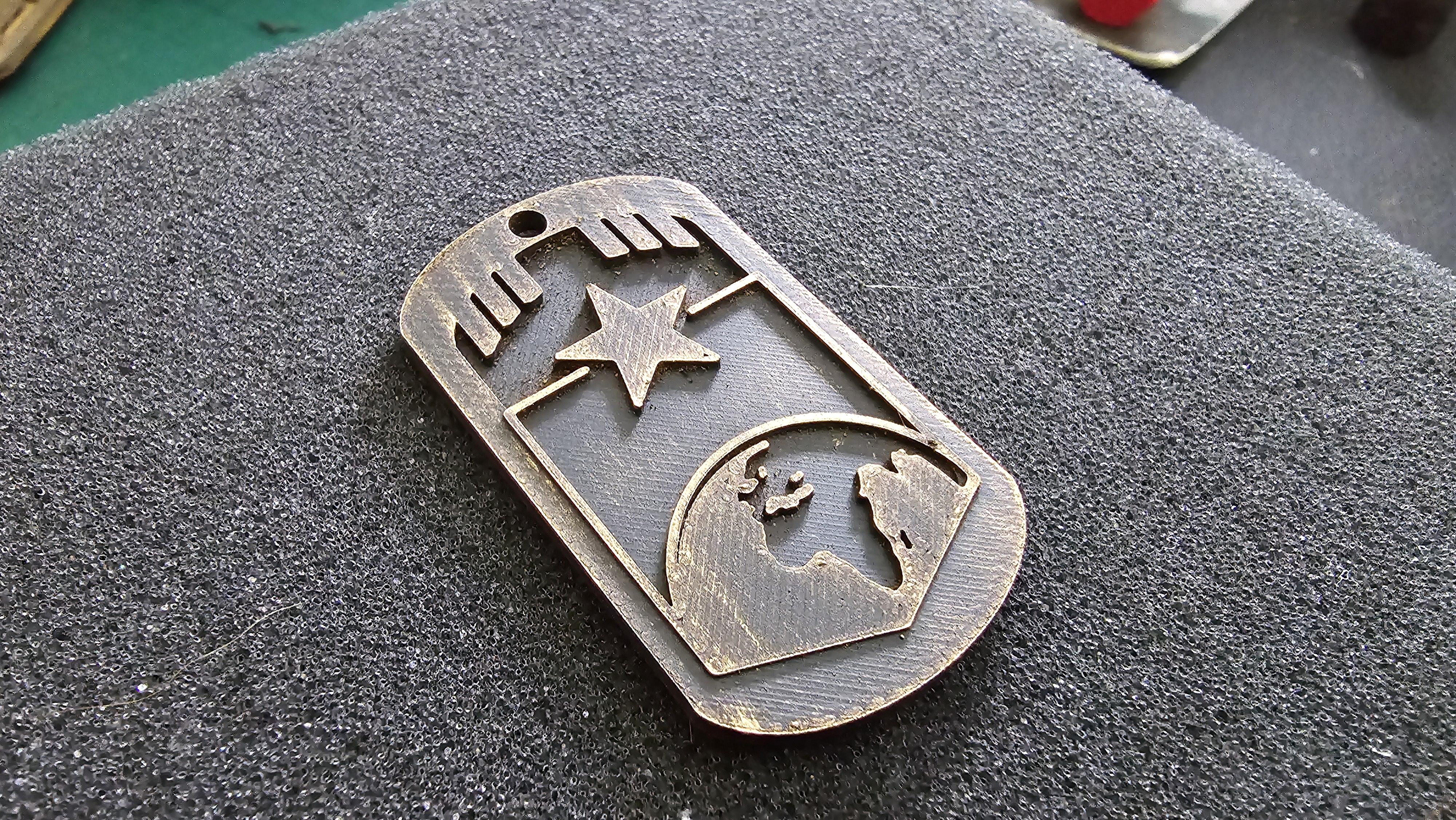 Helldivers "Super Citizen" Dog Tag 3D model thumbnail